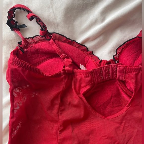 SOLD-Red Sheer Lingerie - Picture 8 of 9